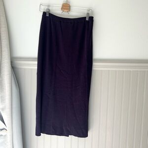 Merind Wool Blend Jessica Holbrook Small Purple Maxi Skirt
